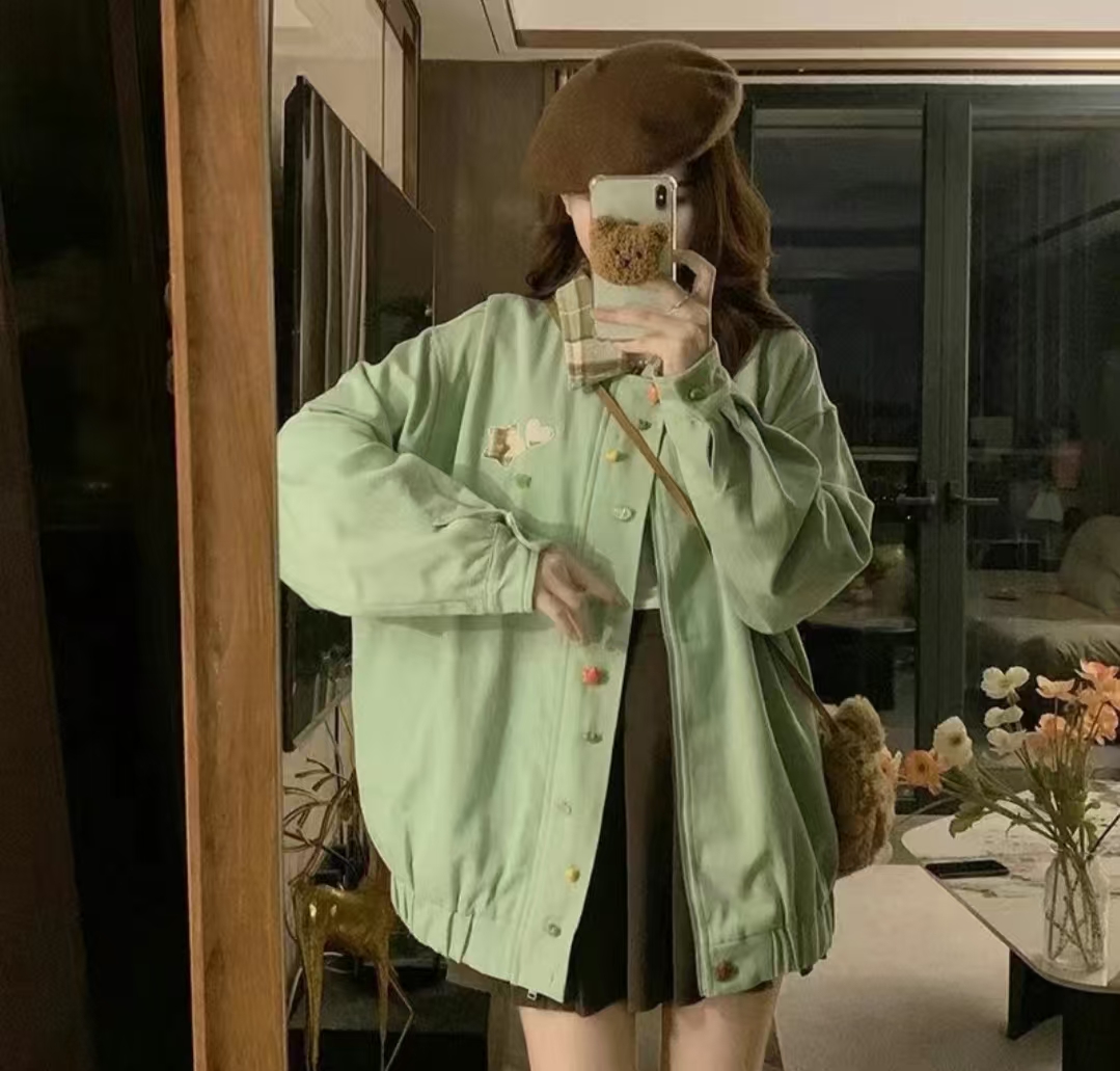 1691-1700  春桥服饰 商家编码春秋外套女简约慵懒风小众宽松百搭