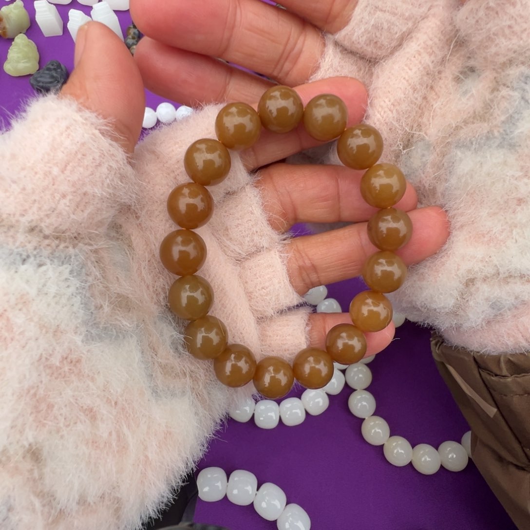 未镶嵌手链和田玉（糖玉）