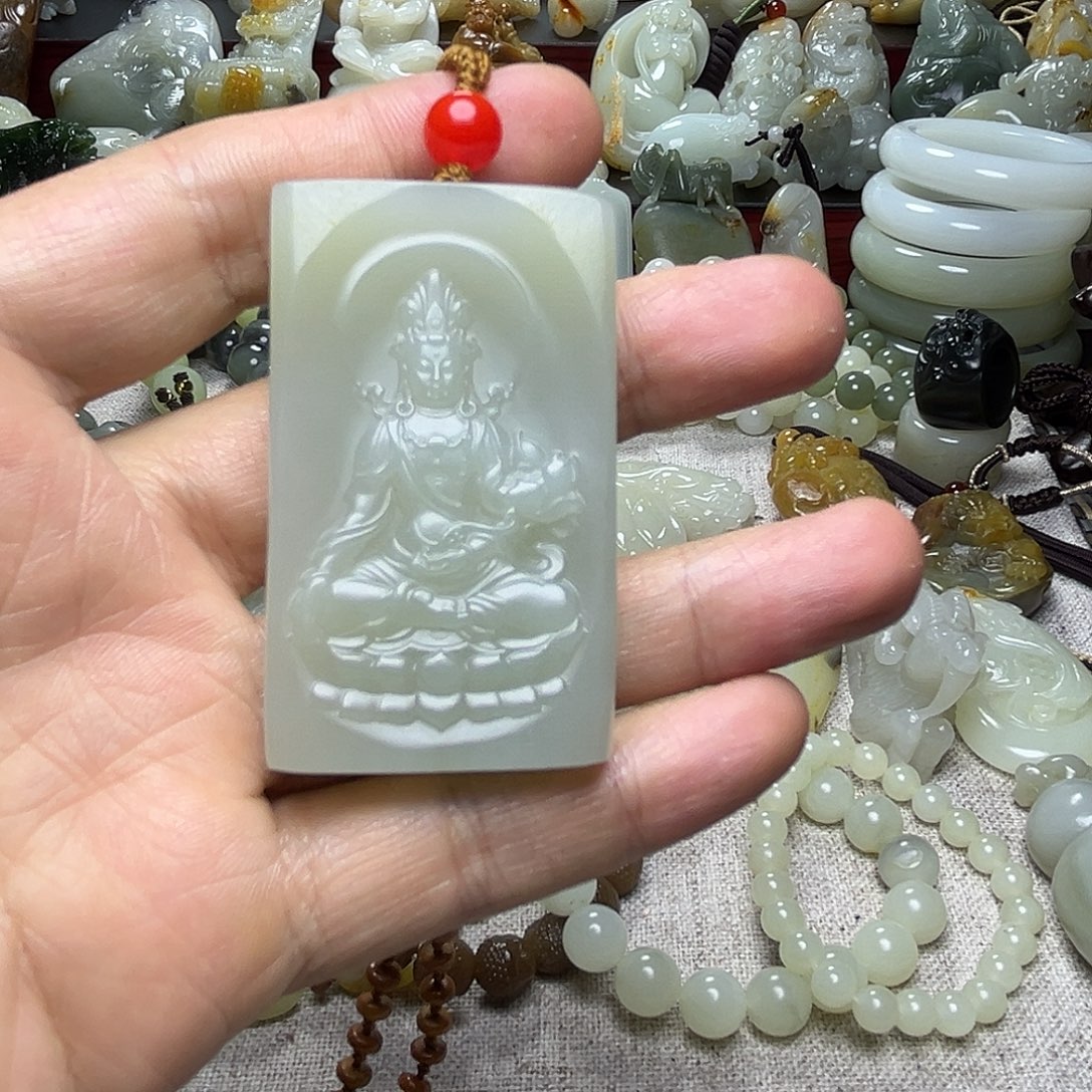 ༄***࿐和田玉未镶嵌挂件