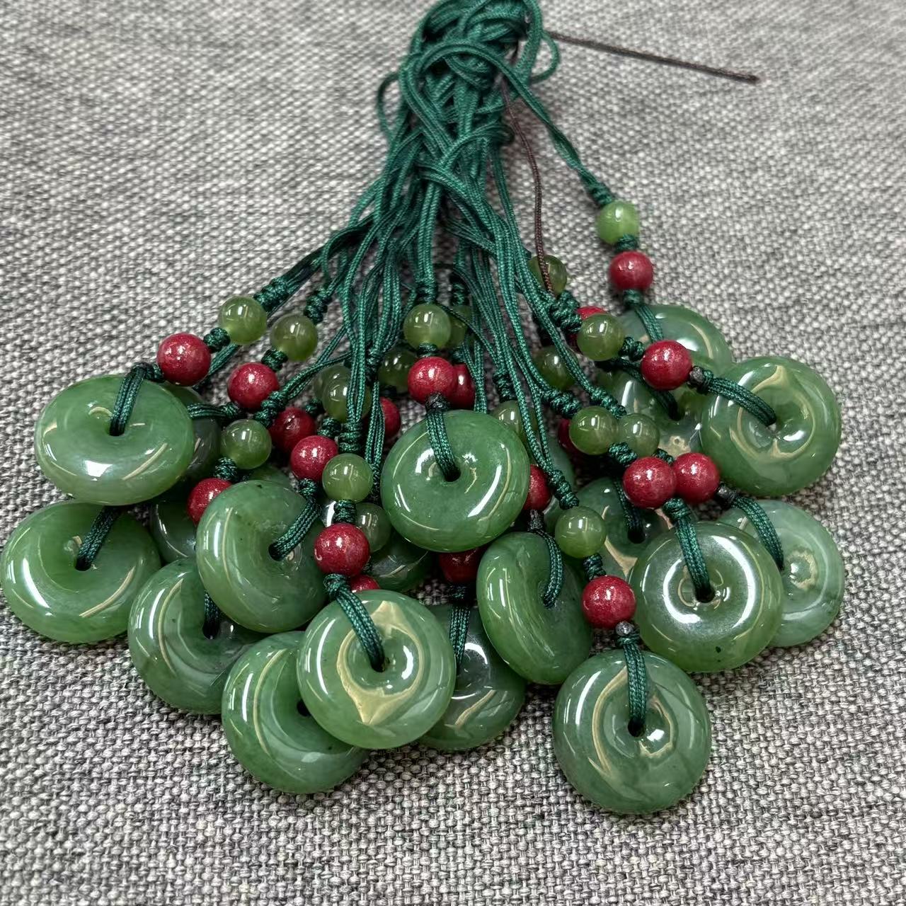 碧玉平安扣挂件（多样性单件发货）