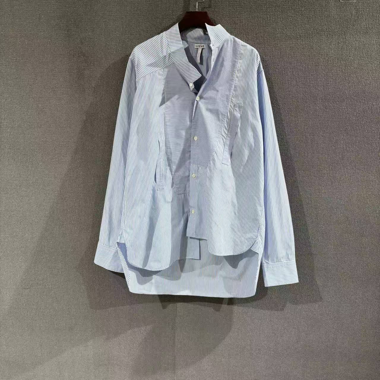 99新 LOEWE/罗意威 （pm）不规则条纹衬衫 99新xs码/3138