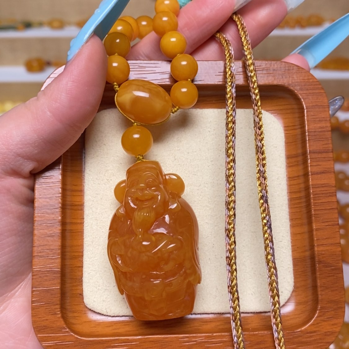 【闪购商品】未镶嵌颈饰蜜蜡项链