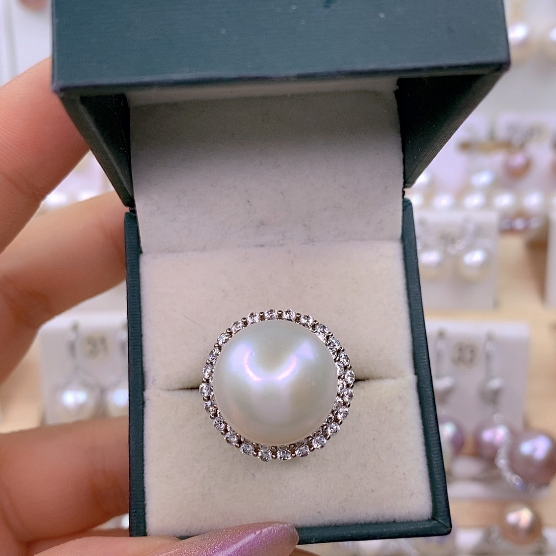 淡水珍珠银S925镶嵌颈饰