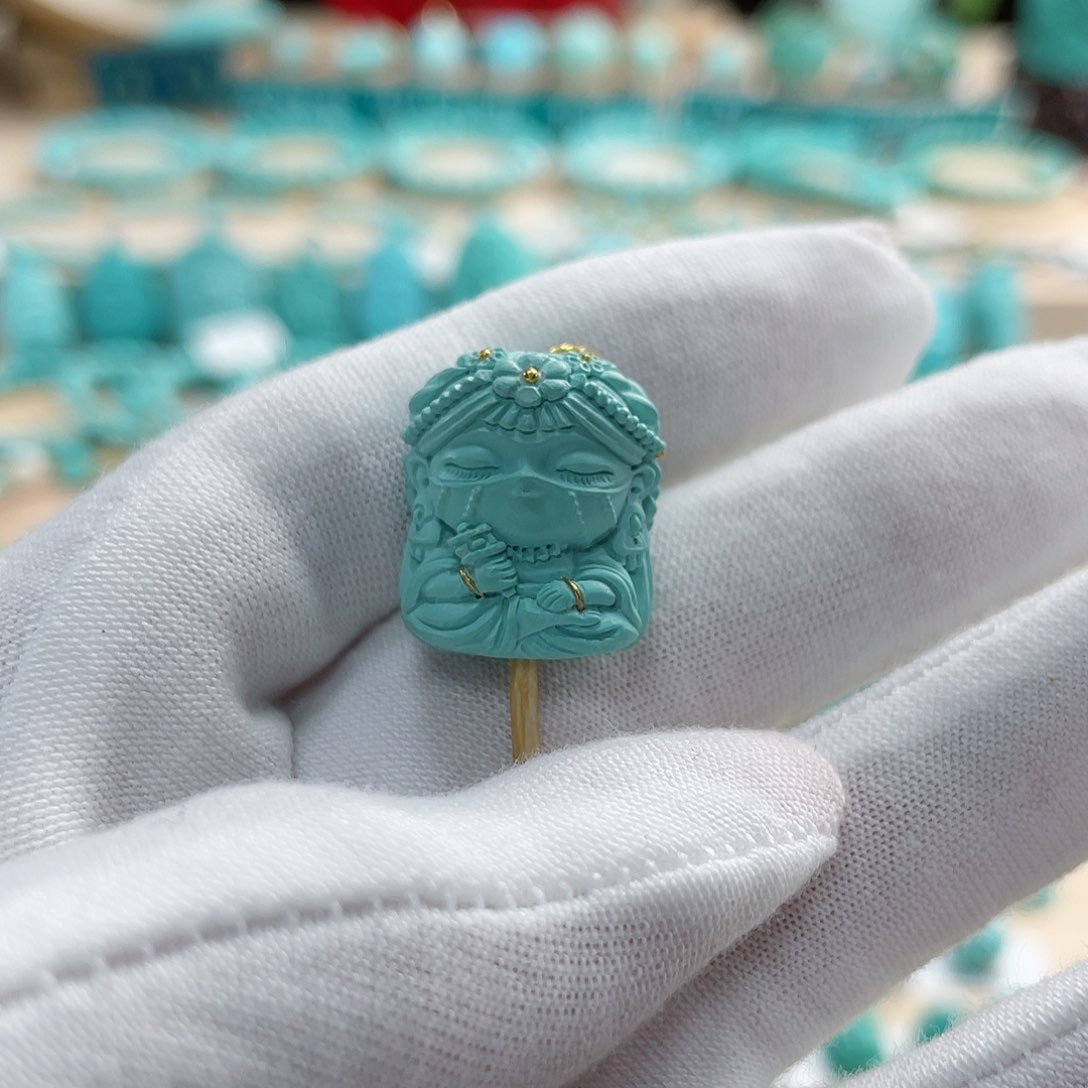 绿松石珠宝奇石未镶嵌