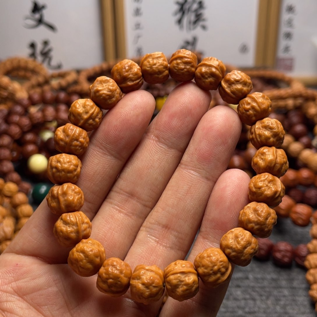 猴头核桃手串11左右蟾宗