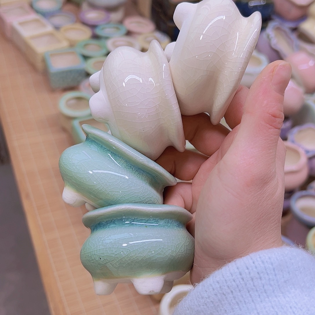 红陶陶瓷花盆当场满12包邮