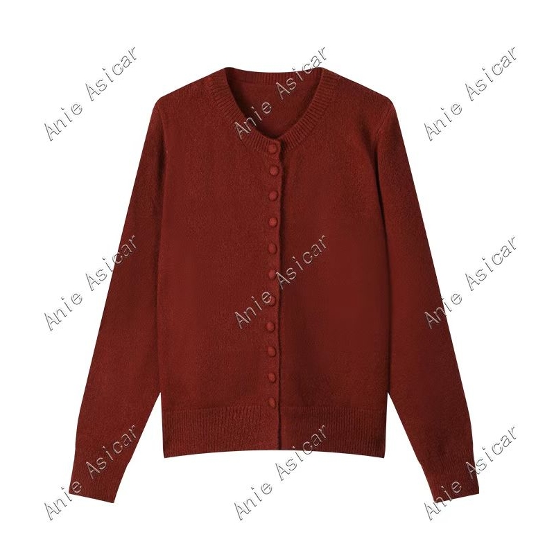 B Q3325-A 洋气长袖针织衫女2025年秋季新款显瘦百搭上衣