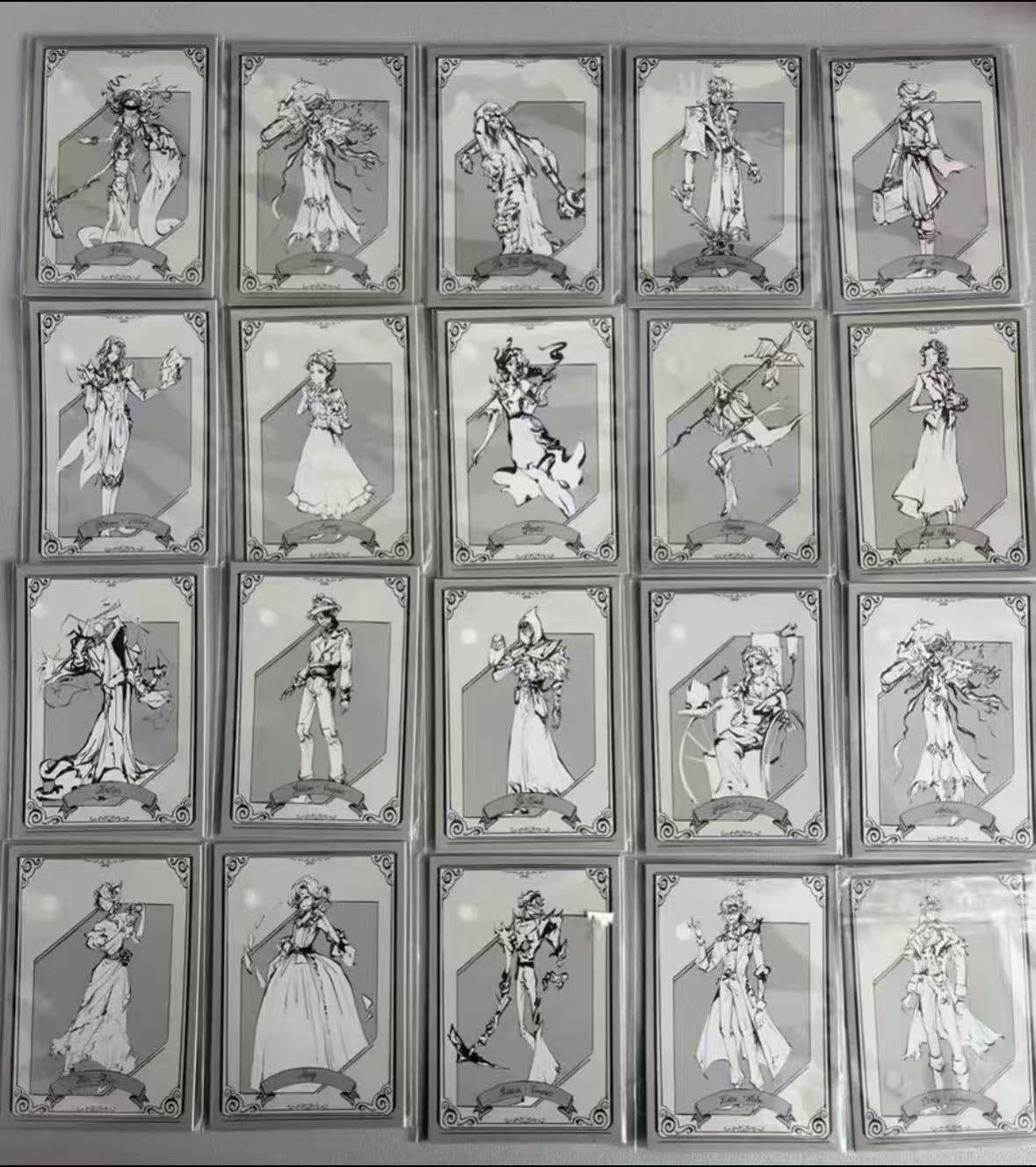 【画师授权】第五人格黑白同人线稿拍立得卡牌盲盒