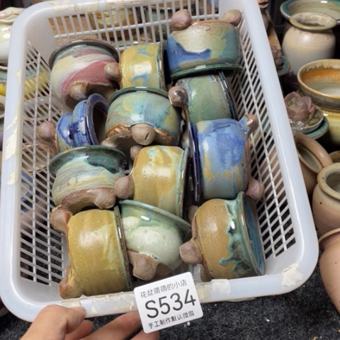 紫砂花盆微瑕534口径4.8厘米左右