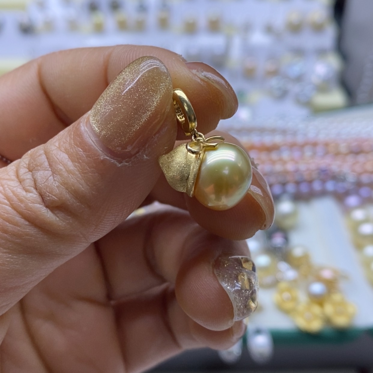 【闪购商品】海水珍珠颈饰银S925镶嵌