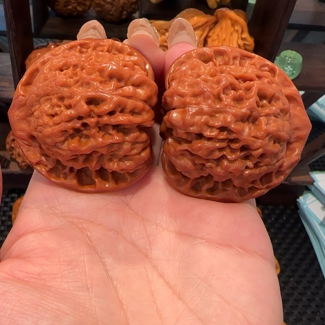 桃核吊坠官帽46精品1090