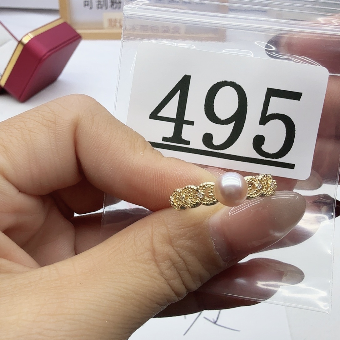 珠宝奇石合金淡水珍珠495