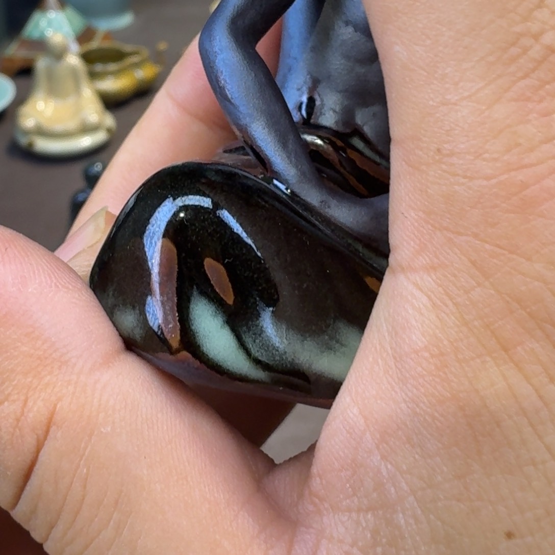 杯淘*姐龙泉青瓷茶具微瑕