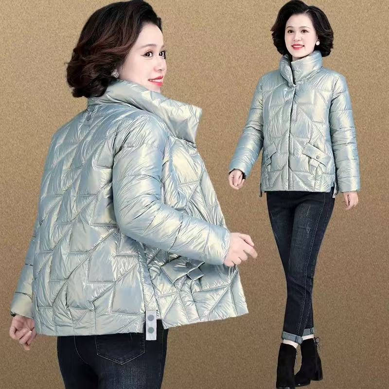 A027 冬装外套新款气质减龄中老年女冬季棉服棉袄时尚洋气