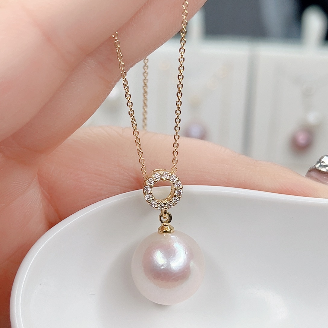 淡水珍珠吊坠(赠链)合金