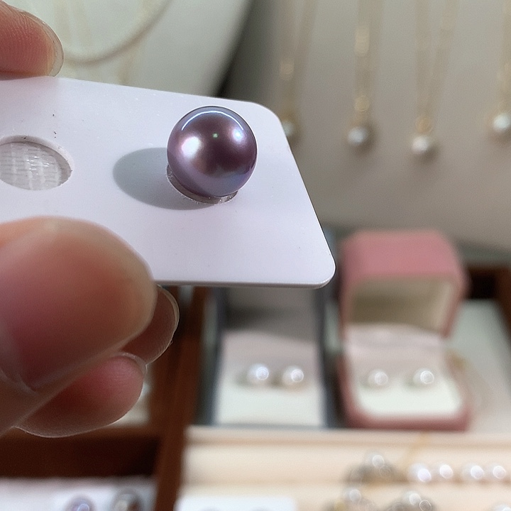 淡水珍珠裸珠银S925镶嵌