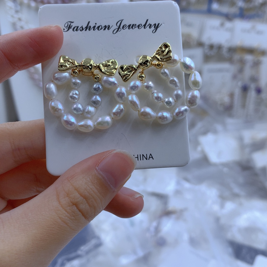 颈饰合金淡水珍珠