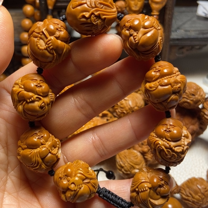 【闪购商品】橄榄核手串/手链瑞兽财神