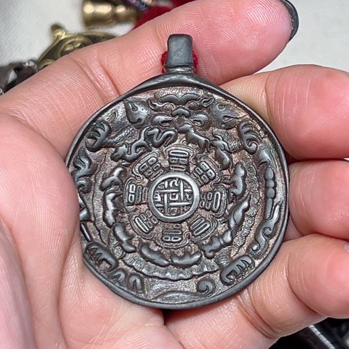 嘸*铜星月菩提吊坠项链