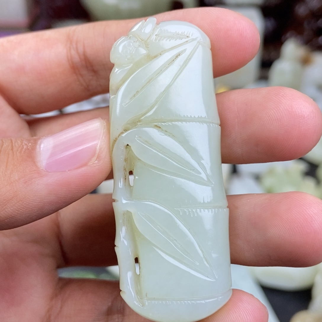 和田玉未镶嵌挂件