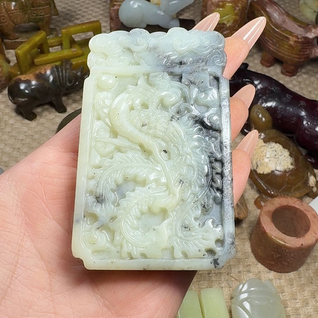 白玉菩提吊坠挂件