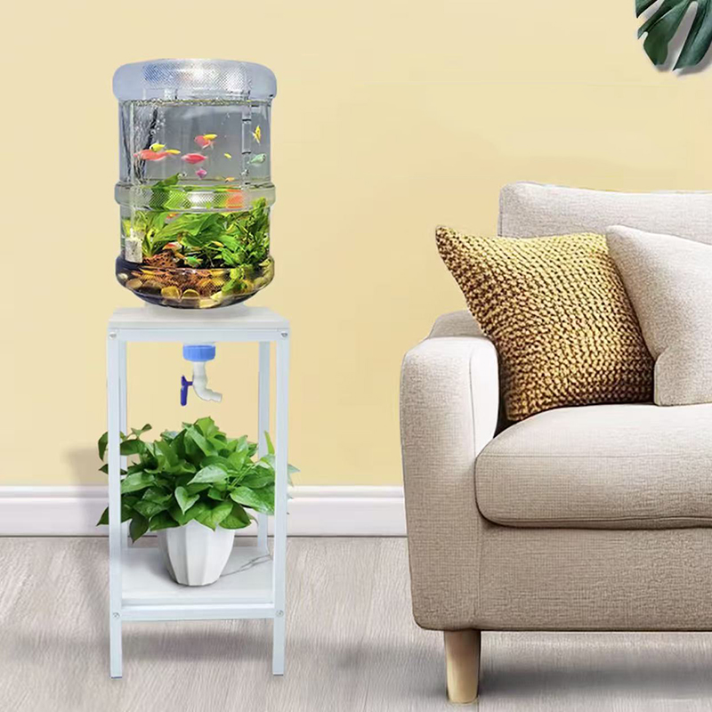 轻奢透明矿泉水桶养鱼改装鱼缸18.9升纯净水桶生态底部排水生态缸