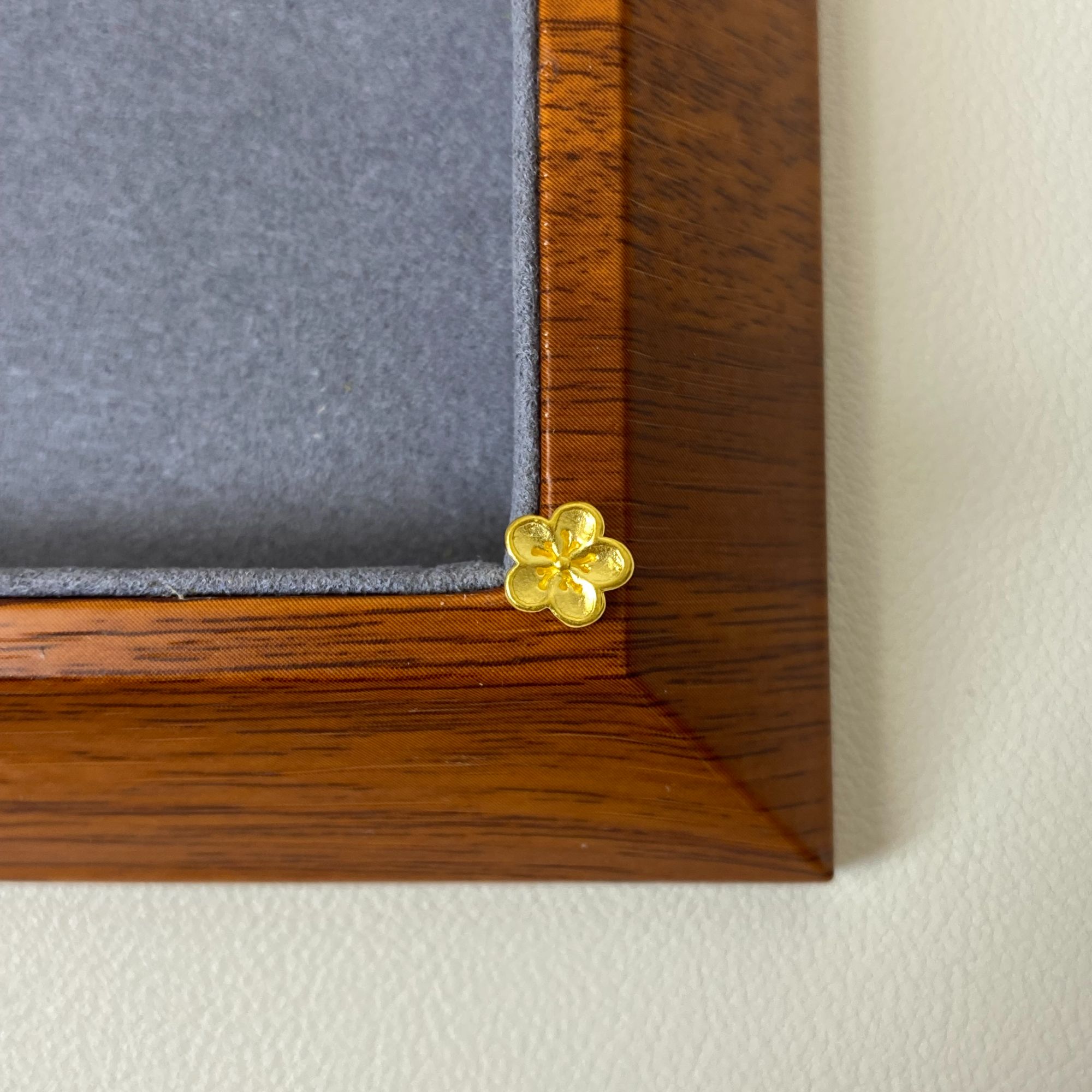 黄金足金999小克重配件小桃花095