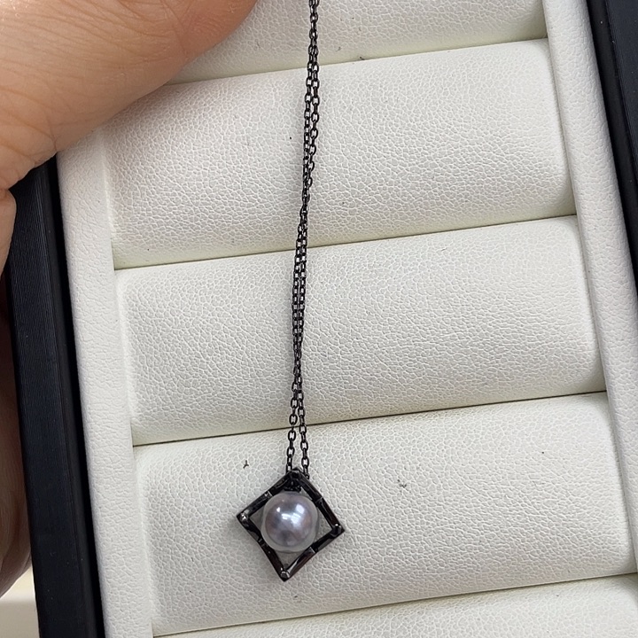 海水珍珠颈饰银S925镶嵌