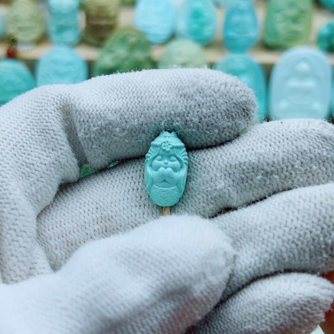 绿松石银S925镶嵌珠宝奇石