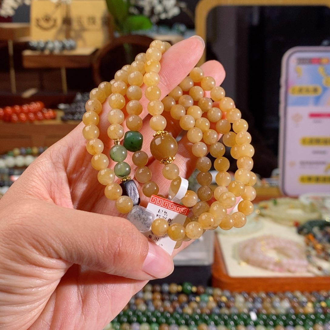 和田玉手串多样性拍一发一未镶嵌