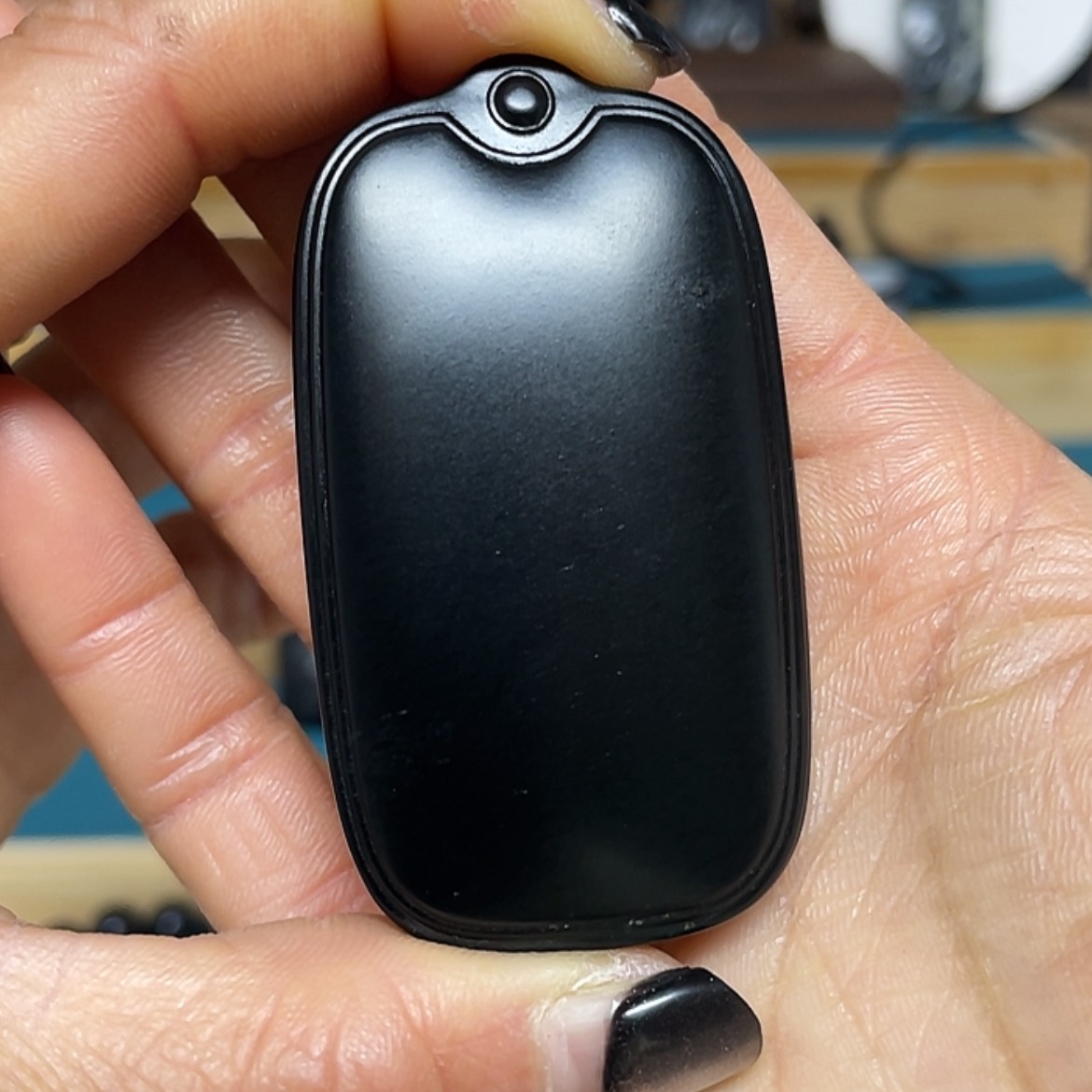 【闪购商品】和田玉吊坠(不含链)未镶嵌I****I黑青52克