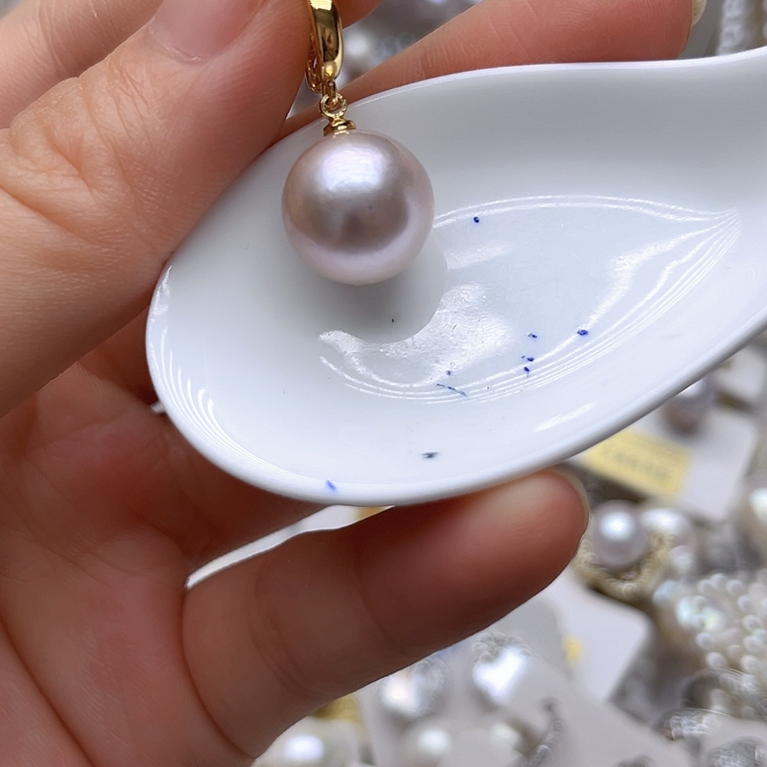 未镶嵌淡水珍珠耳钉