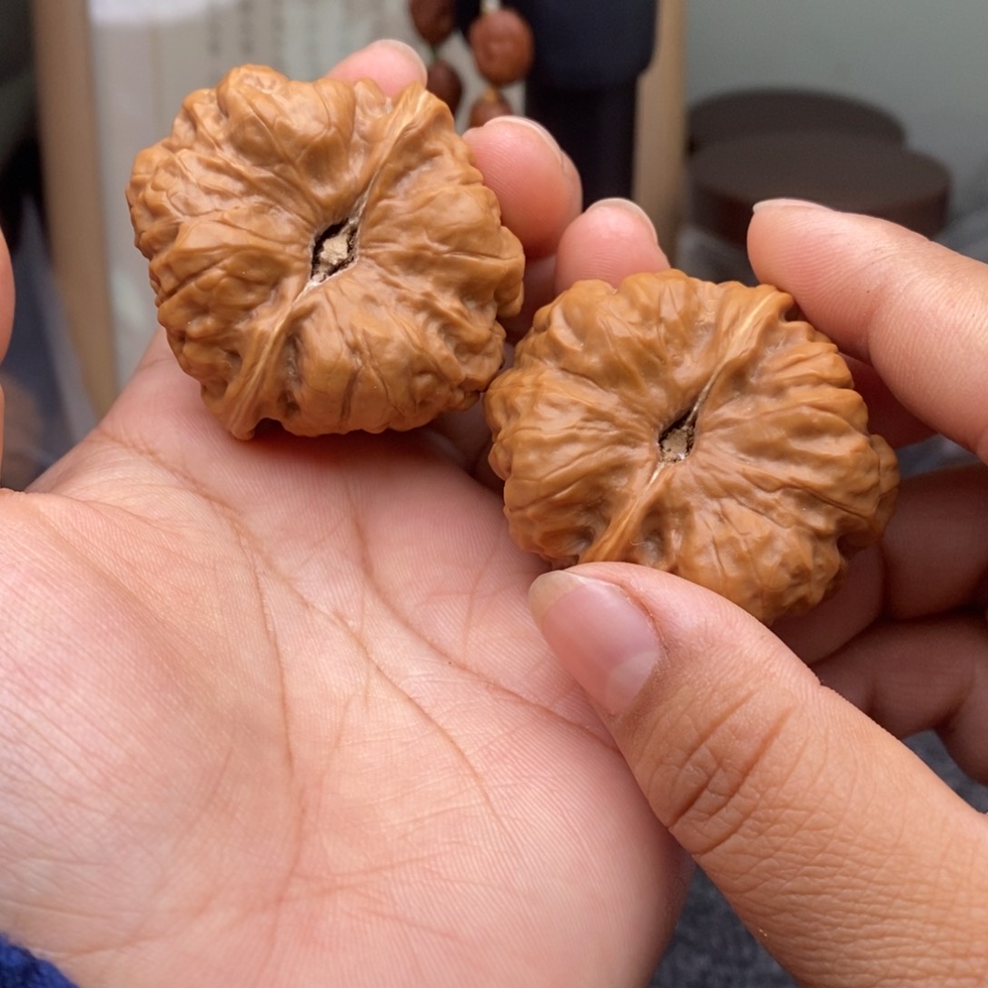 文玩核桃把件42蛤蟆头