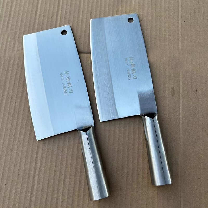 广西超锋利高铬钢手工锻打菜刀杀鱼刀砍鸡鸭商用烧腊刀厨师斩切刀