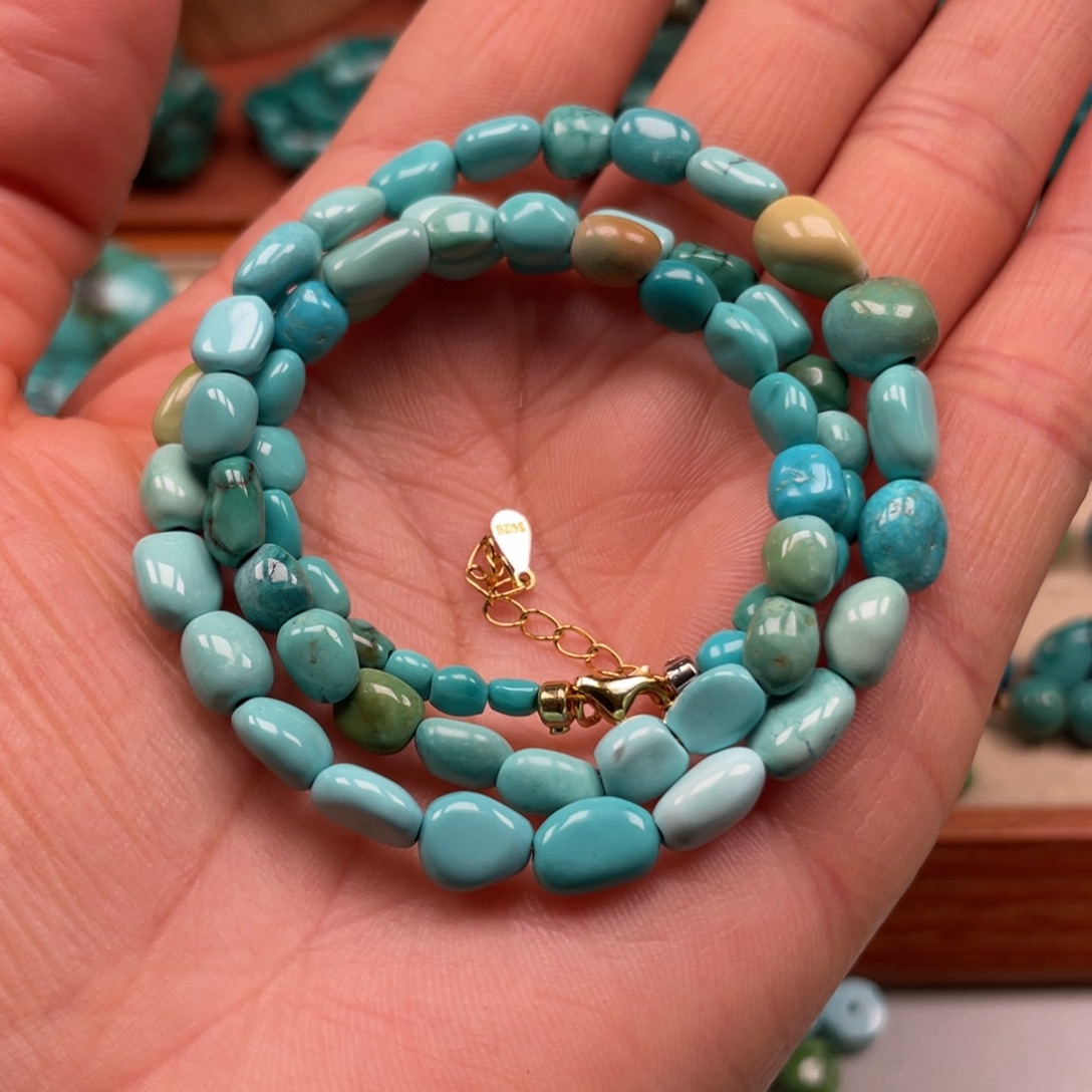 绿松石未镶嵌随型项链