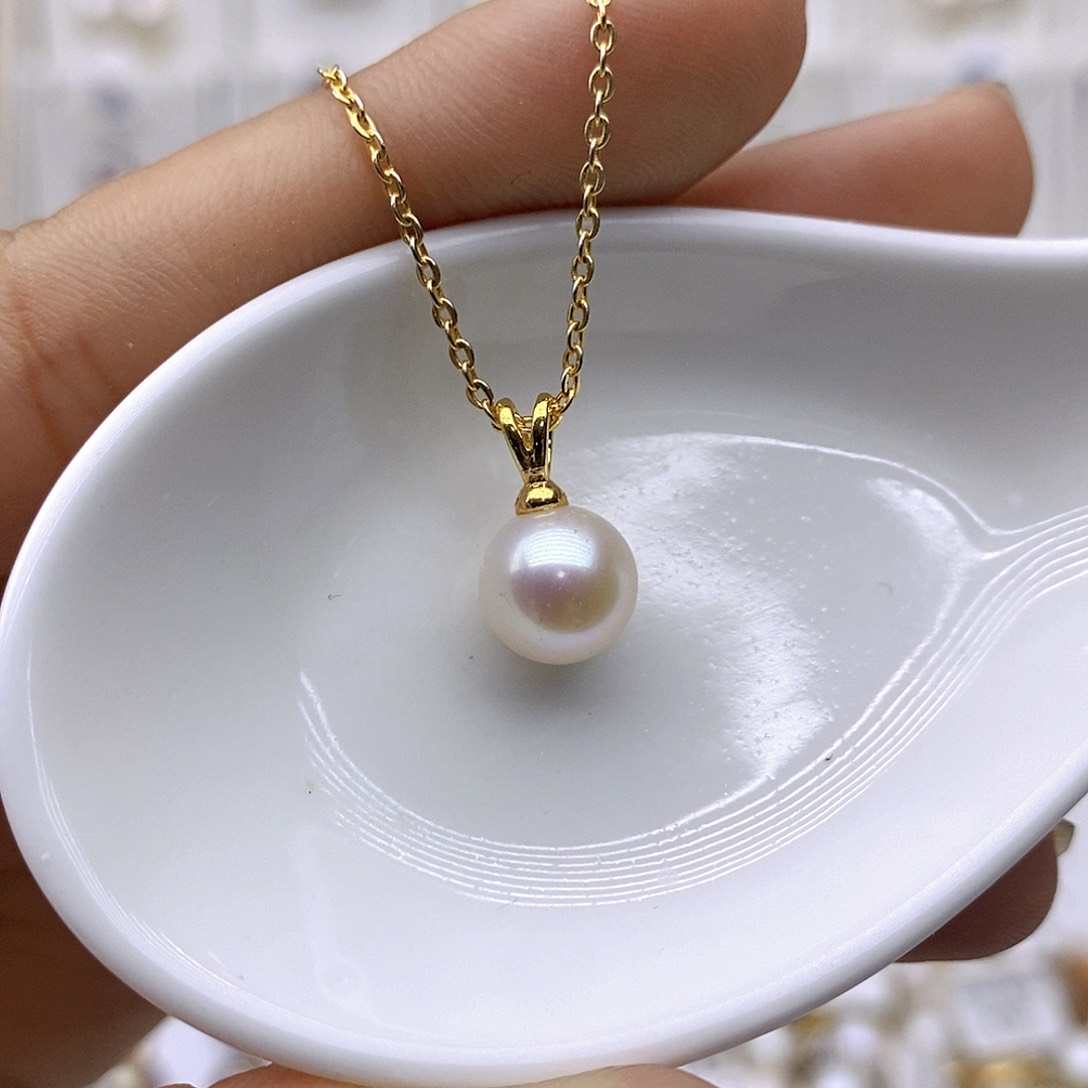 淡水珍珠未镶嵌吊坠(赠链)