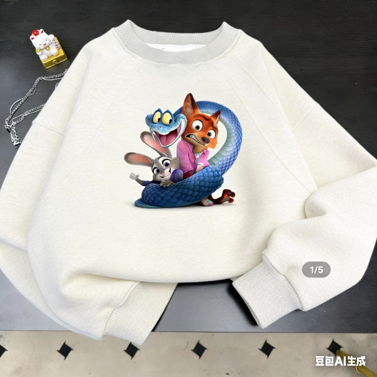 【韩系卡通加绒卫衣】儿童冬季韩版时尚圆领宽松卫衣休闲百搭上衣潮