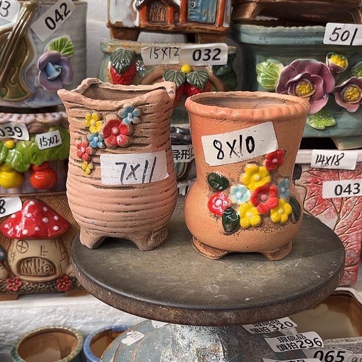 粗陶材质多肉花盆