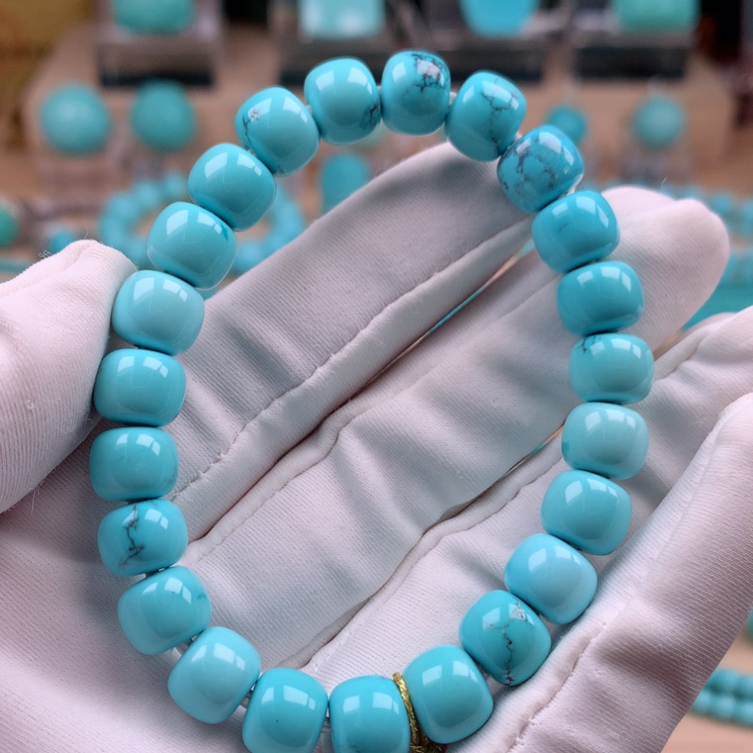 绿松石未镶嵌珠宝奇石8.8mm