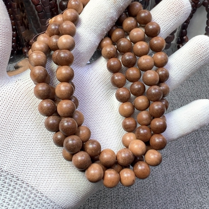 木檀香木1.0……108……黑沉.瑕疵