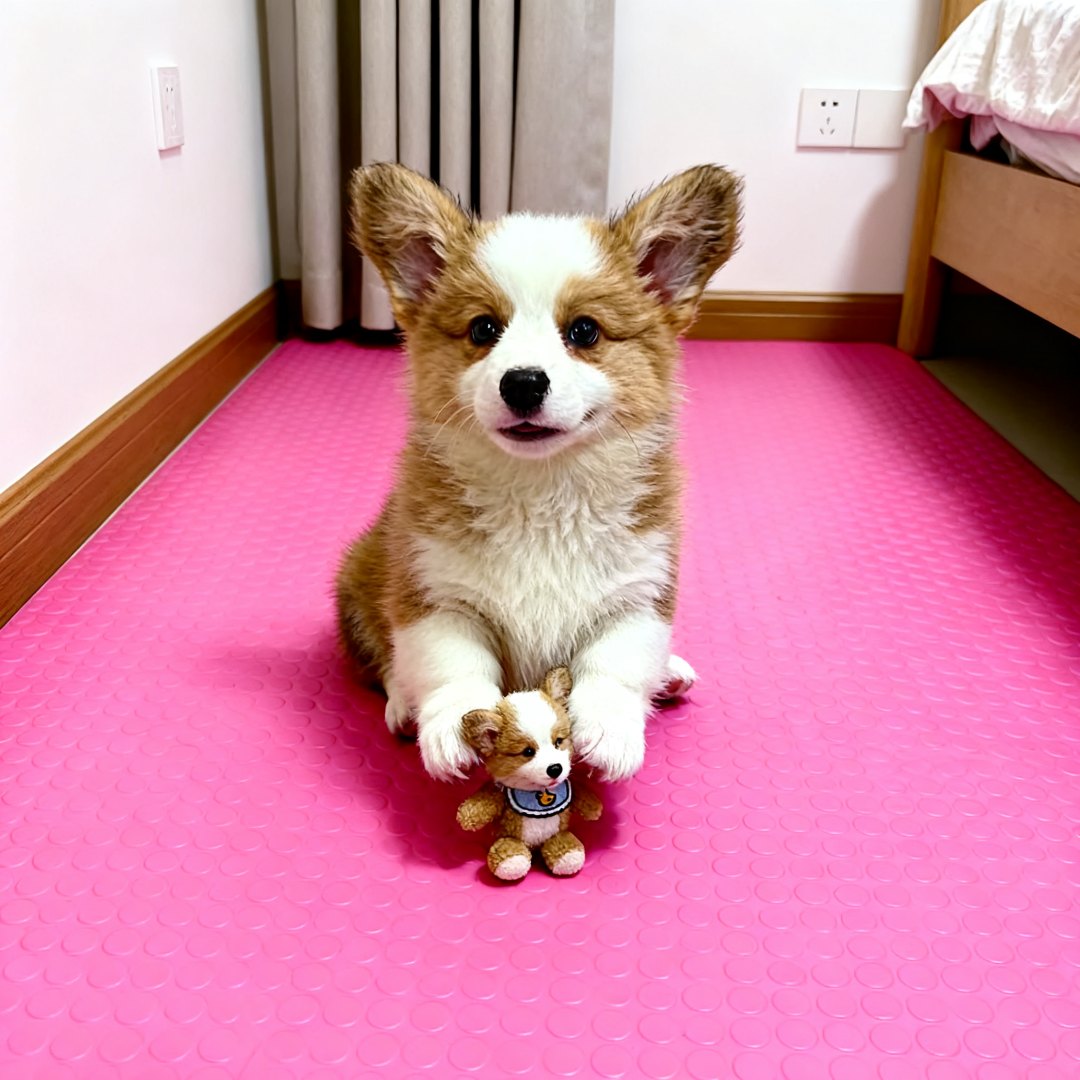 柯基幼犬可爱活泼黄白花小型犬三色小宠物狗狗幼崽不掉毛超萌黑白