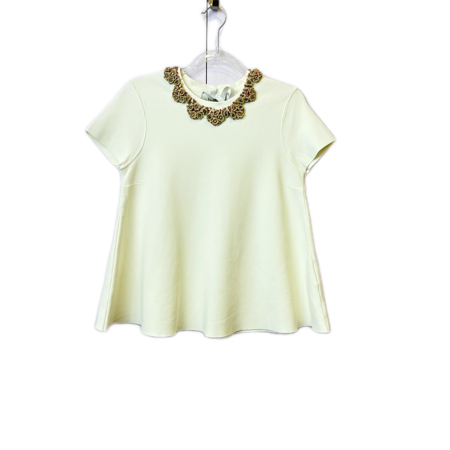 99新 Valentino/华伦天奴 02301 重工花边短袖 s码 