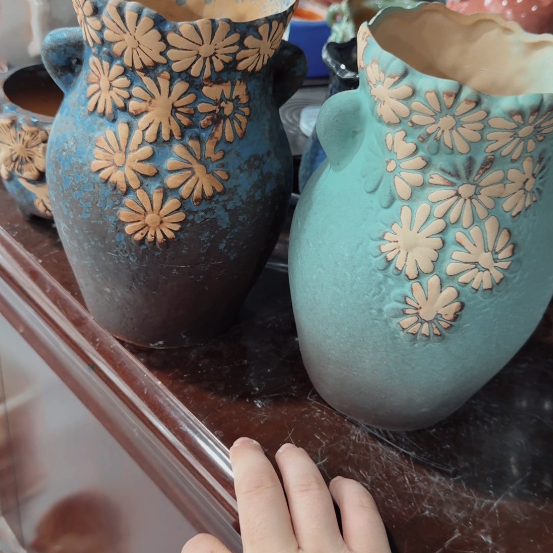 紫砂花盆粗陶盆 呀