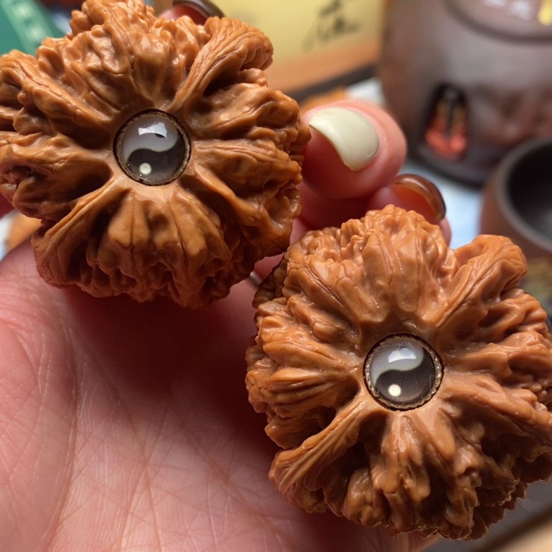 把件文玩核桃46尺寸粗筋