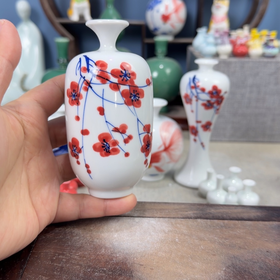 陶瓷手工小花器摆件