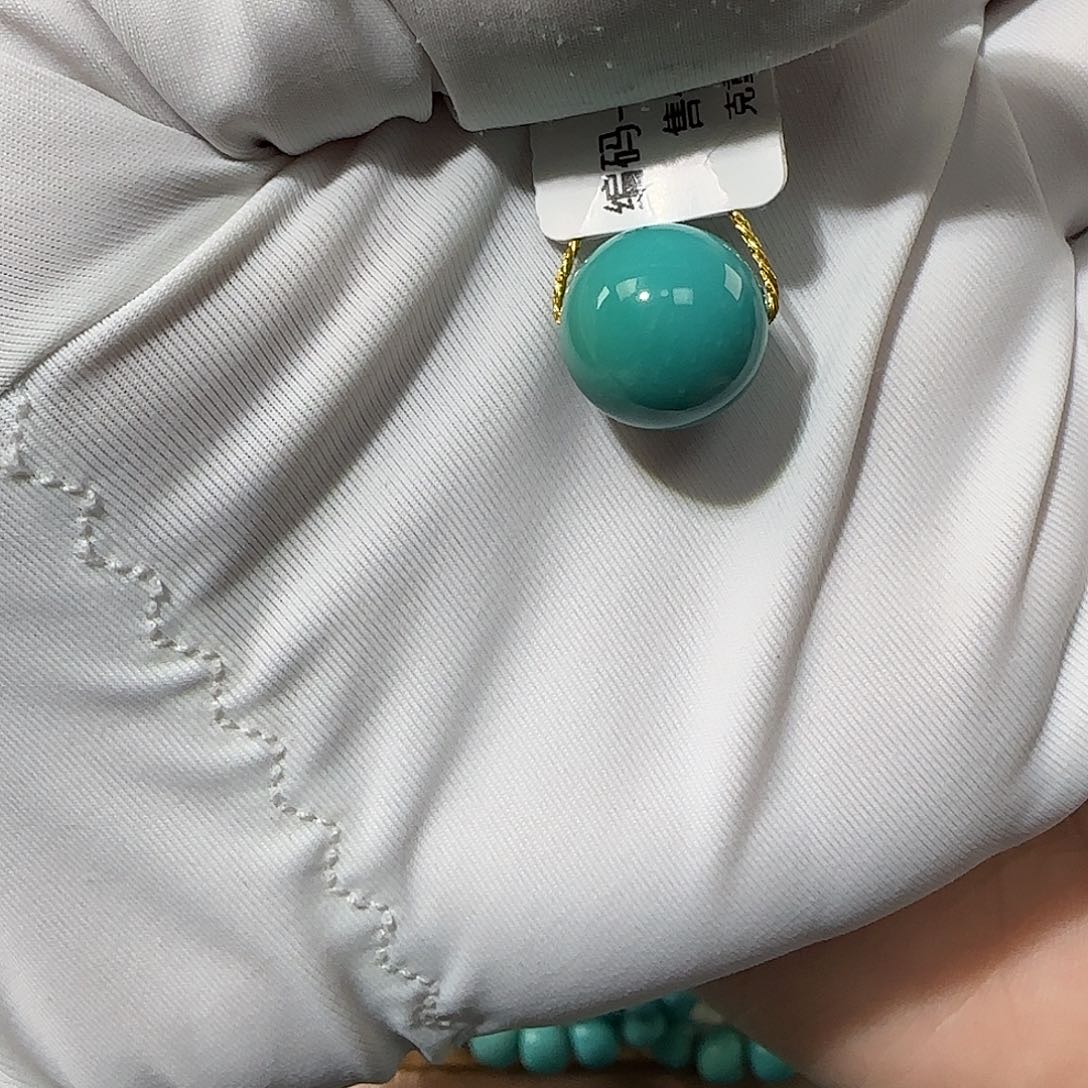 绿松石未镶嵌12mm➕单珠