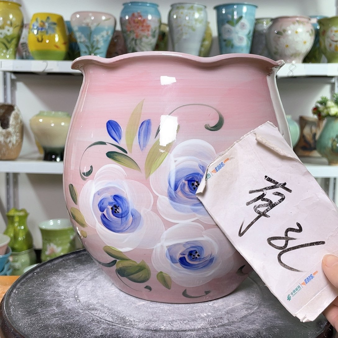 景德镇陶瓷花盆花器暇256