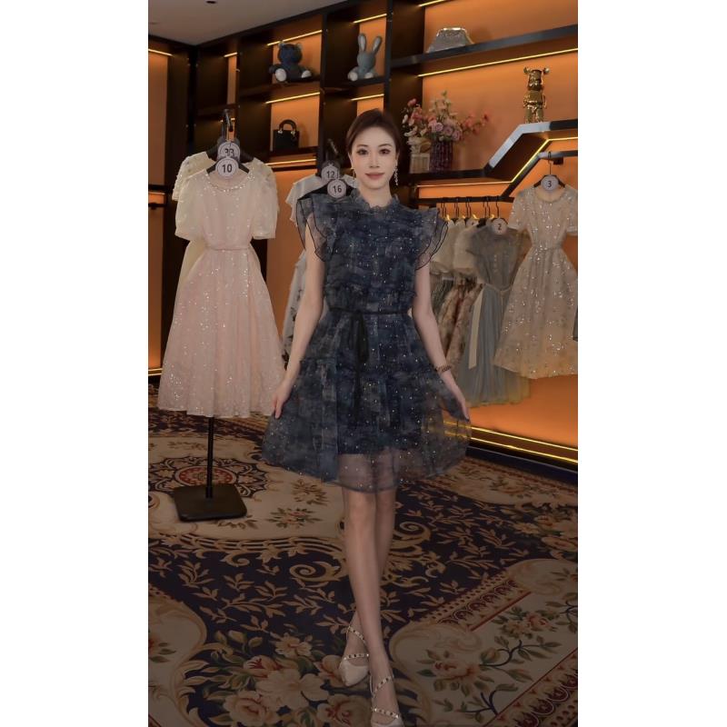 【M】春夏新款优雅百搭时尚中国风女装连衣裙 XP-2025068