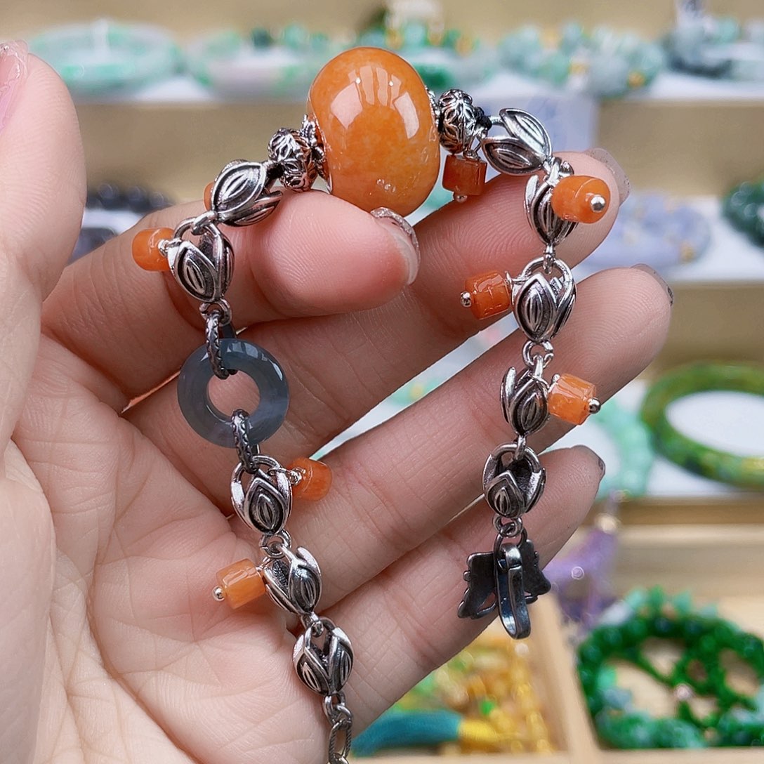 翡翠未镶嵌手链手链