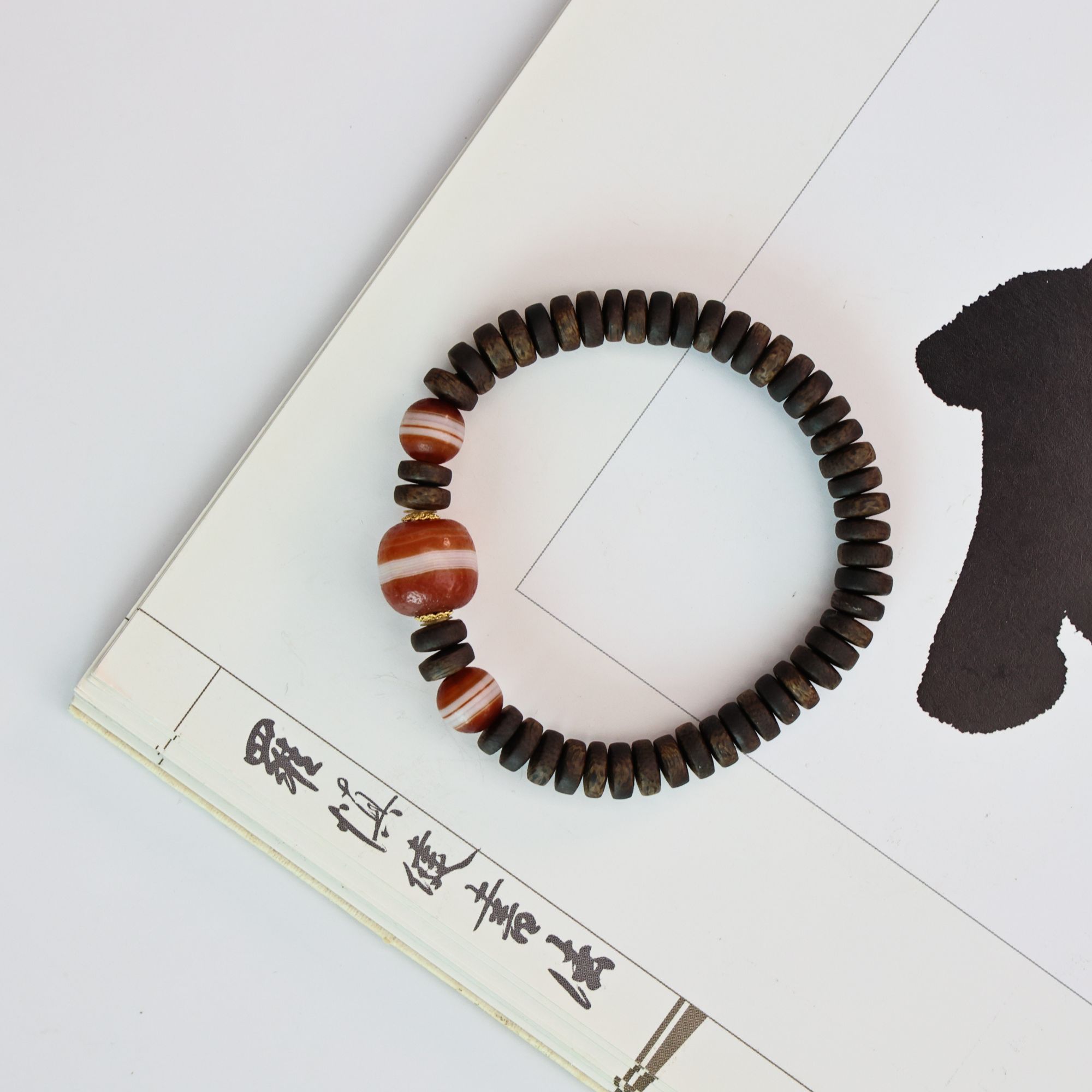 沉香一了个卜【沉璧】一线红肉虫漏沉香